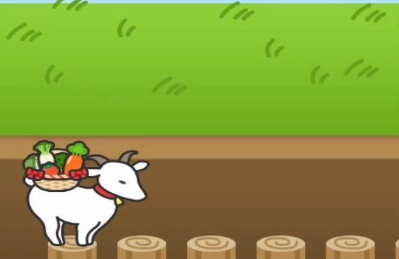 ミニゲーム「野菜をお届け！ヤギジャンプ」カウントゲーム